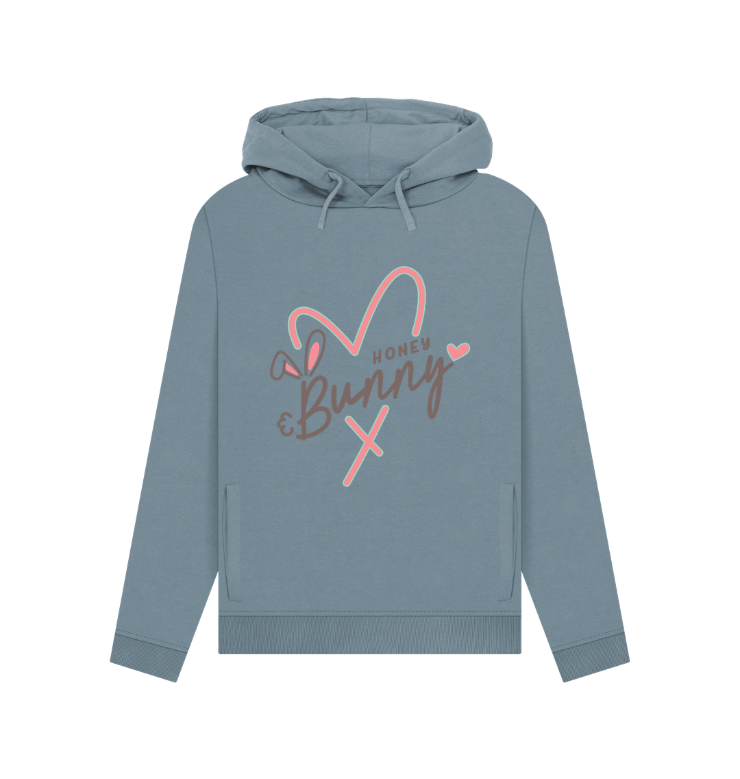 Stone Blue Honey Bunny Women's Hoodie