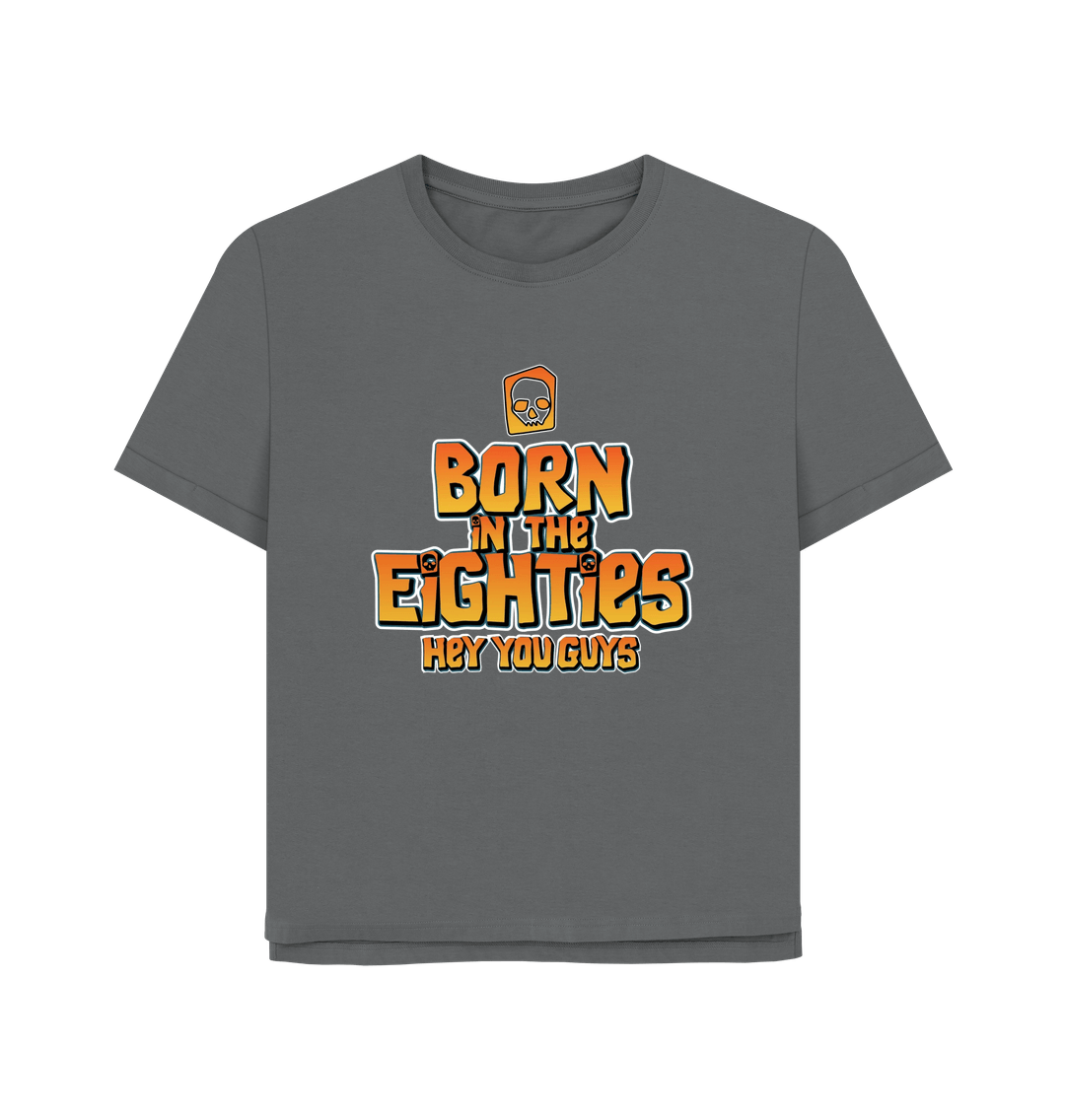 Slate Grey Born In The 80's Women's Relaxed Fit T-shirt