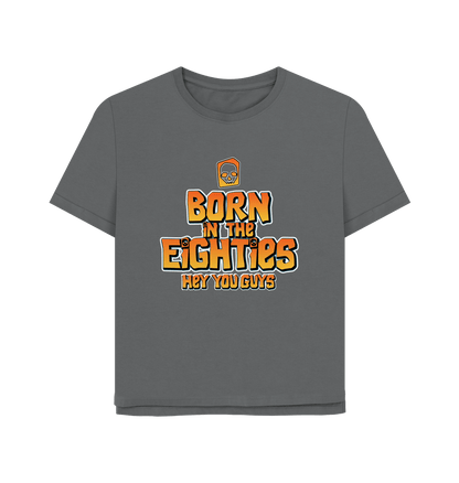 Slate Grey Born In The 80's Women's Relaxed Fit T-shirt
