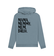 Stone Blue Mama Bruh Women's Hoodie