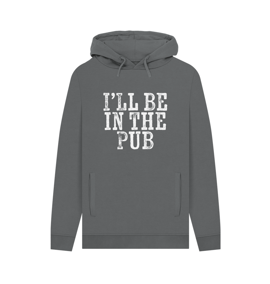 Slate Grey In The Pub Men's Hoodie