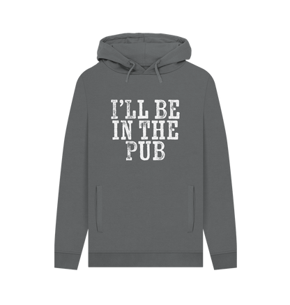 Slate Grey In The Pub Men's Hoodie