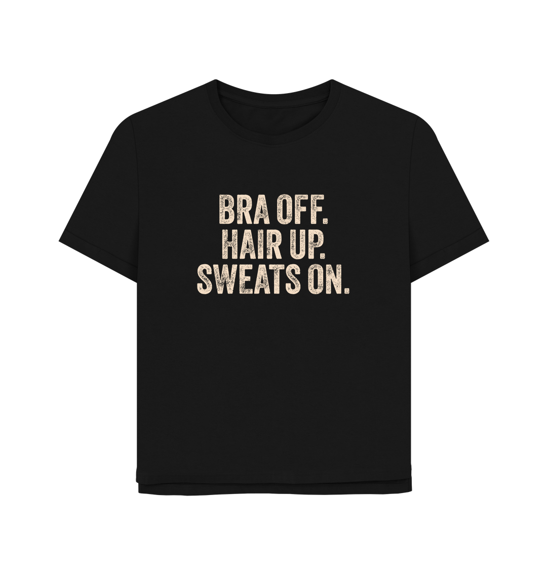 Black Bra Off Women's Relaxed Fit T-shirt