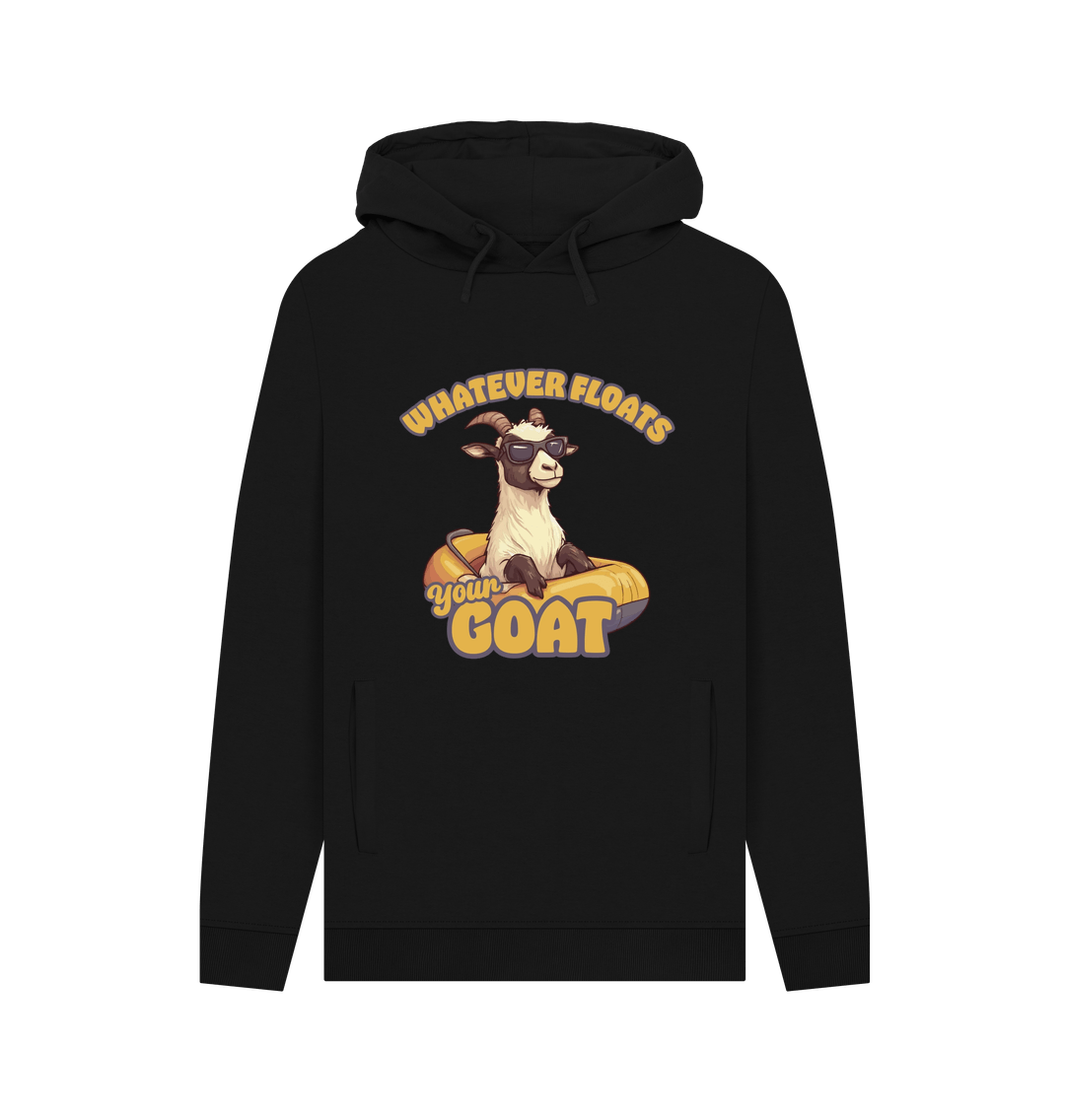 Black Floats Your Goat Men's Hoodie