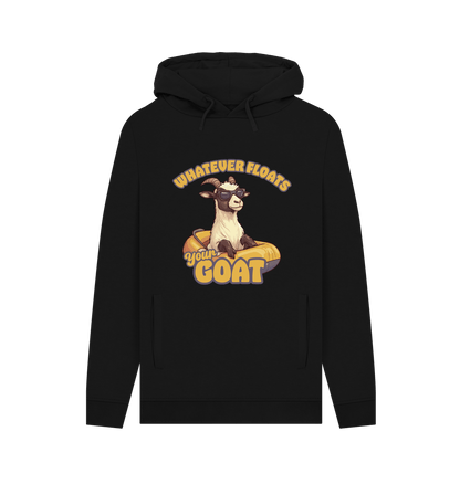 Black Floats Your Goat Men's Hoodie