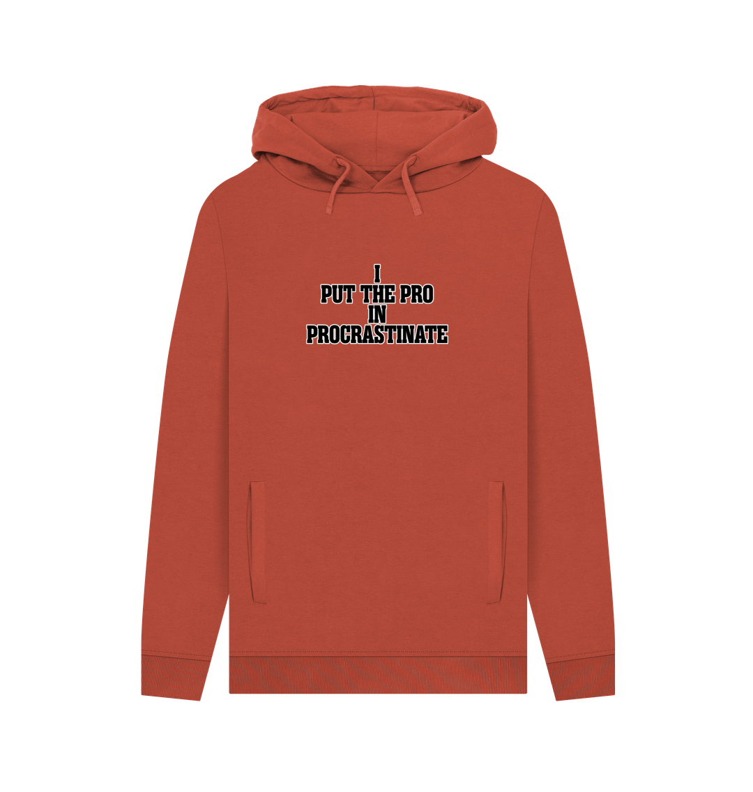 Rust Procrastinate Men's Hoodie