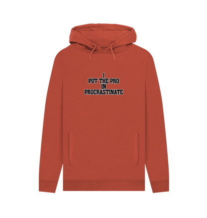 Rust Procrastinate Men's Hoodie