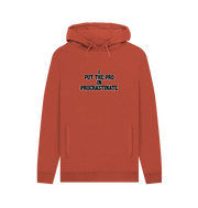 Rust Procrastinate Men's Hoodie