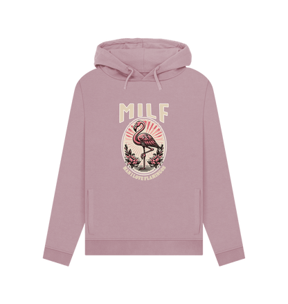 Mauve Milf Flamingo Women's Hoodie