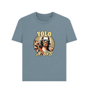 Stone Blue Printed T-shirt