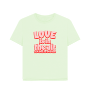 Pastel Green Love Women's Relaxed Fit T-shirt