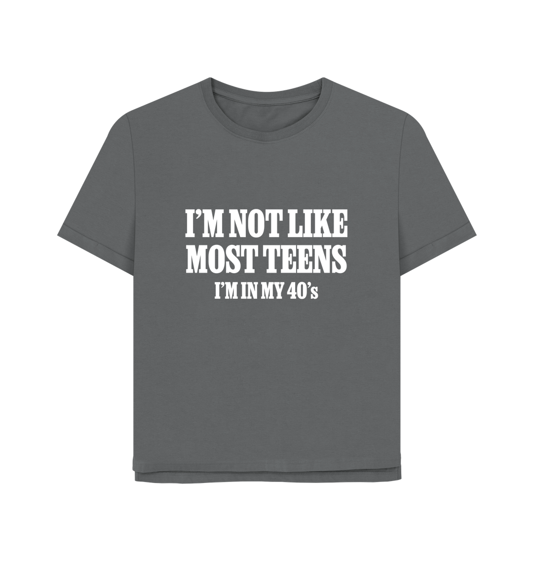 Slate Grey Printed T-shirt