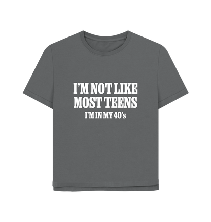 Slate Grey Printed T-shirt