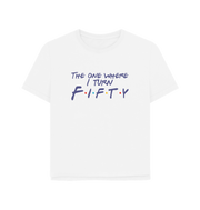 White Turn Fifty Women's Relaxed Fit T-shirt