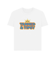 White Tanned And Tipsy Women's T-shirt
