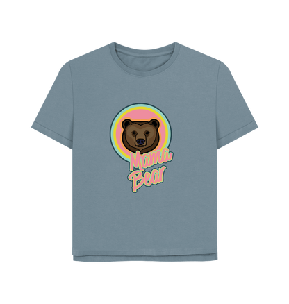 Stone Blue Mama Bear Women's Relaxed Fit T-shirt
