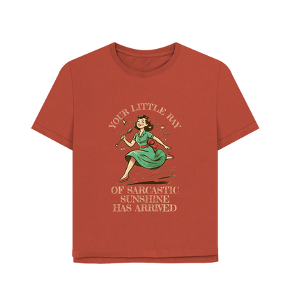 Rust Little Ray Women's Relaxed Fit T-shirt