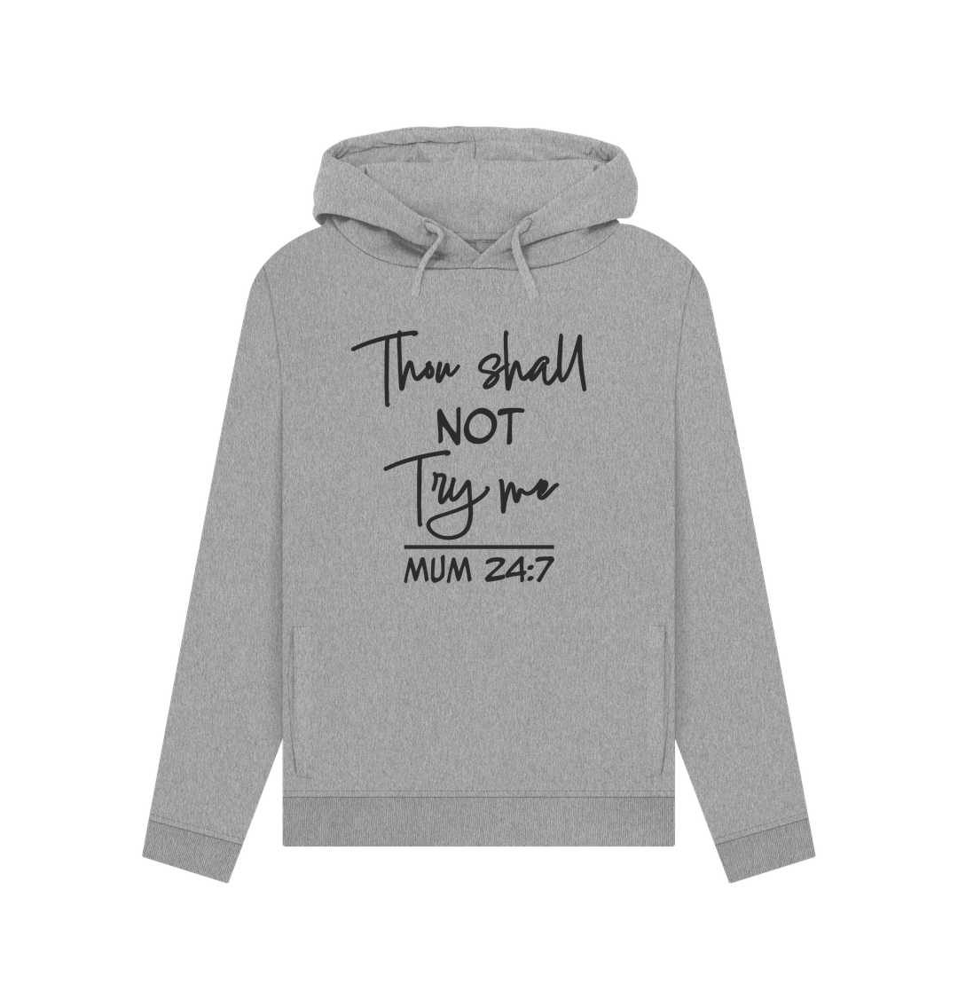 Light Heather Thou Shall Not Women's Hoodie