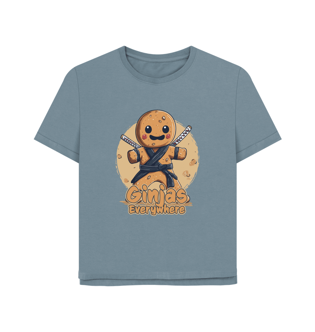 Stone Blue Ginja Ninja Women's Relaxed Fit T-shirt