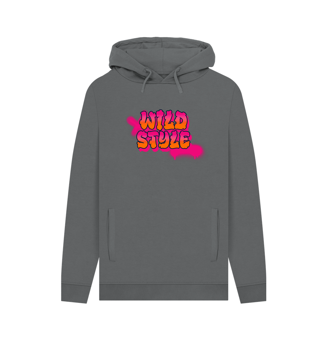 Slate Grey Wild Style Men's Hoodie