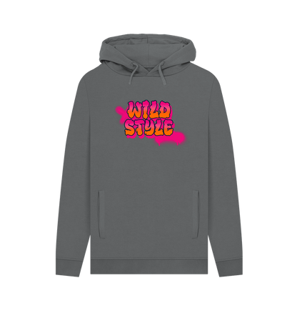Slate Grey Wild Style Men's Hoodie