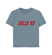 Stone Blue Jolly AF Women's Relaxed Fit T-shirt