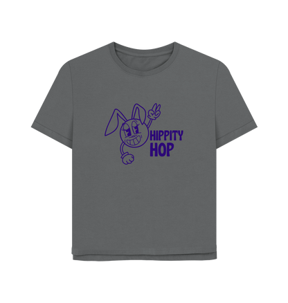 Slate Grey Hippety Hop Women's Relaxed Fit T-shirt