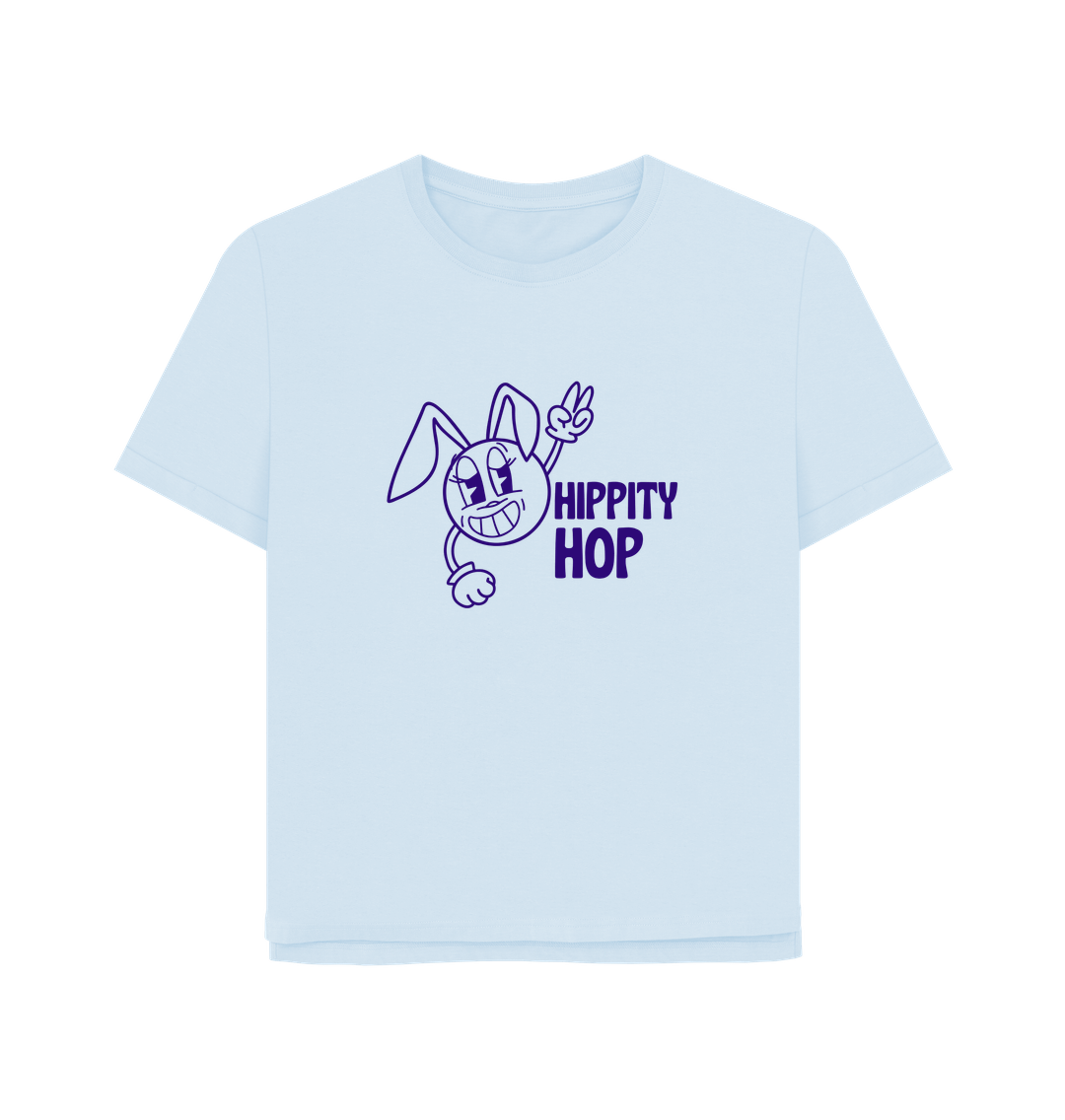Sky Blue Hippety Hop Women's Relaxed Fit T-shirt