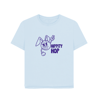 Sky Blue Hippety Hop Women's Relaxed Fit T-shirt