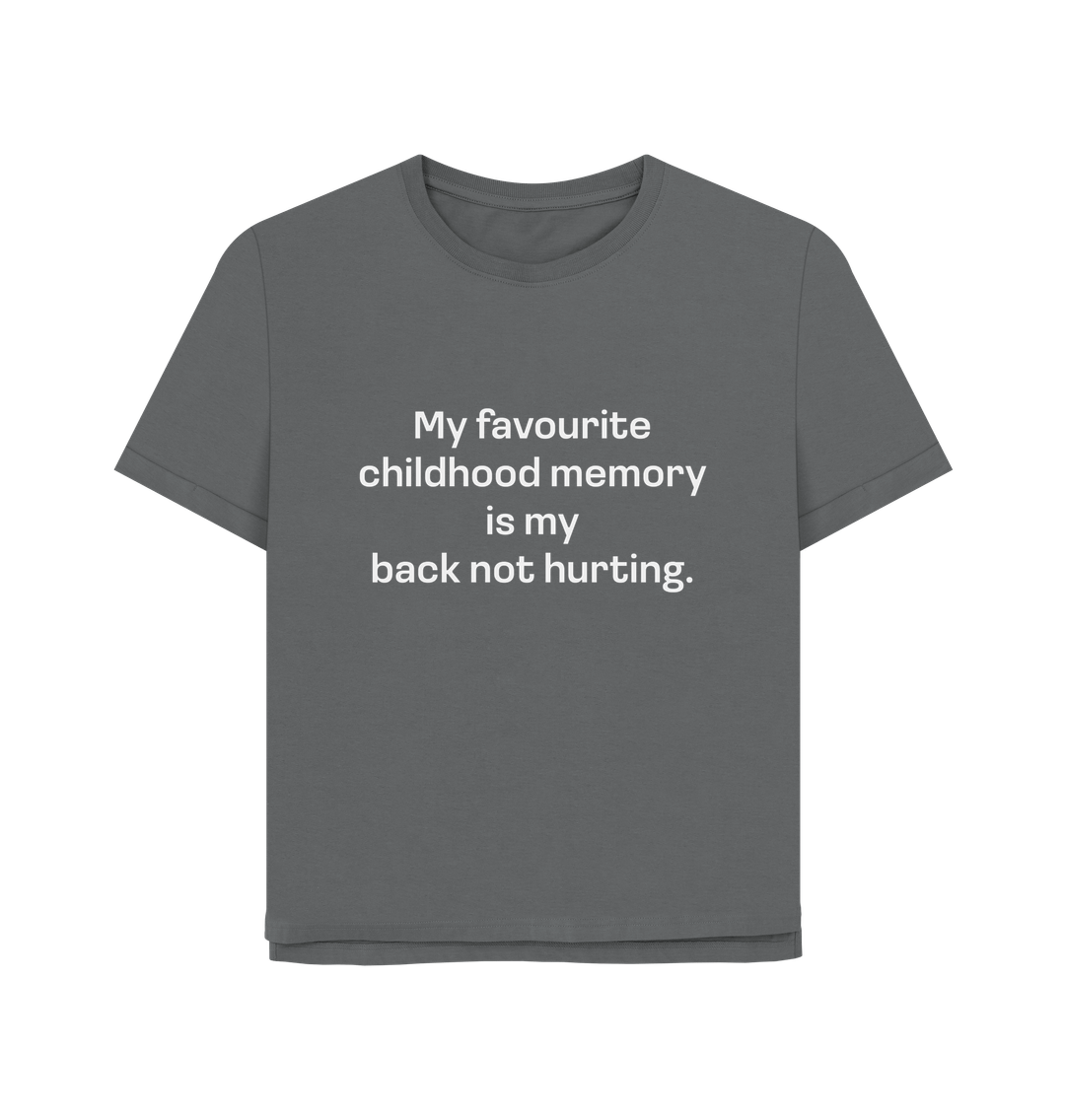 Slate Grey Printed T-shirt