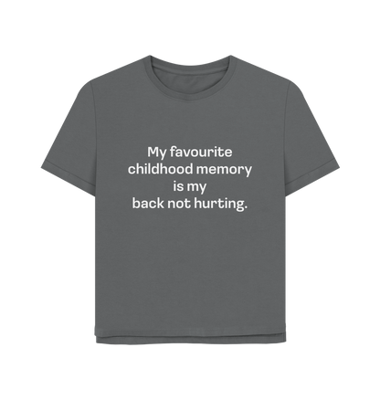 Slate Grey Printed T-shirt