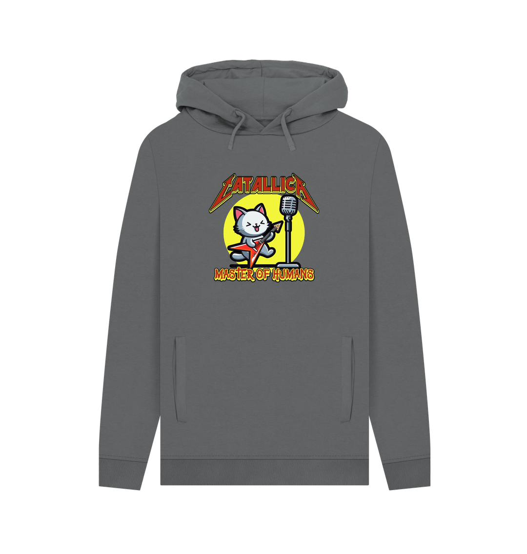 Slate Grey Catallica Men's Hoodie