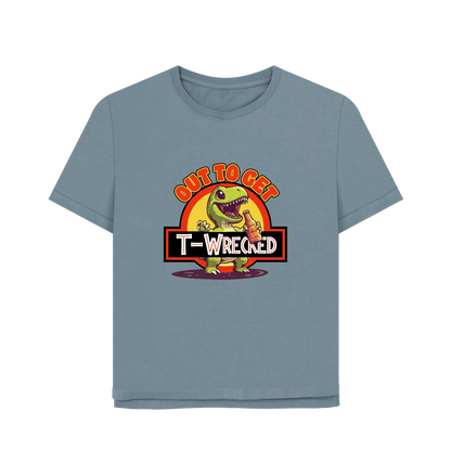 Stone Blue T-Wrecked Women's Relaxed Fit T-shirt