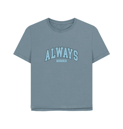 Stone Blue Always Freezing Women's Relaxed Fit T-shirt