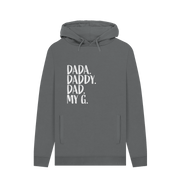 Slate Grey Dad My G Men's Hoodie