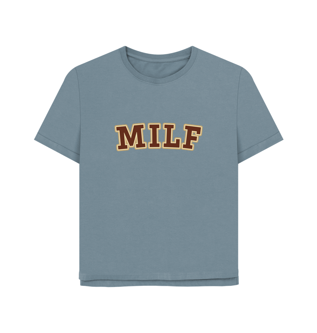 Stone Blue Milf Women's Relaxed Fit T-shirt