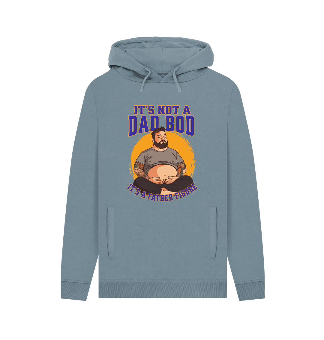 Stone Blue Not A Dad Bod Men's Hoodie