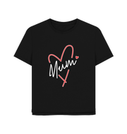 Black Mum Relaxed Fit Women's T-shirt