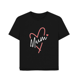 Black Mum Relaxed Fit Women's T-shirt