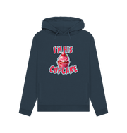 Navy Blue Cupcake Women's Hoodie