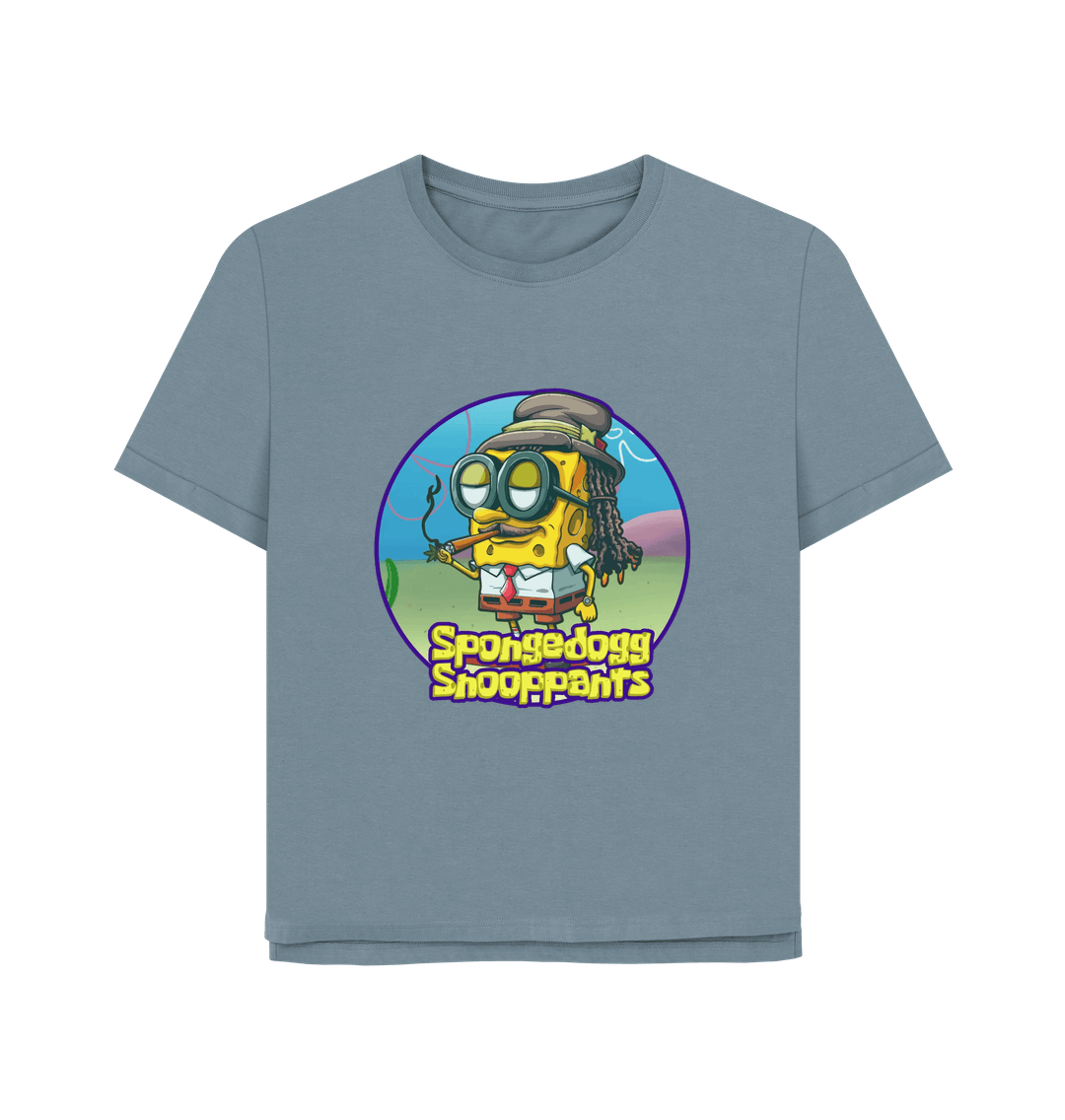 Stone Blue Spongedogg Snooppants Women's Relaxed Fit T-shirt