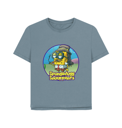 Stone Blue Spongedogg Snooppants Women's Relaxed Fit T-shirt