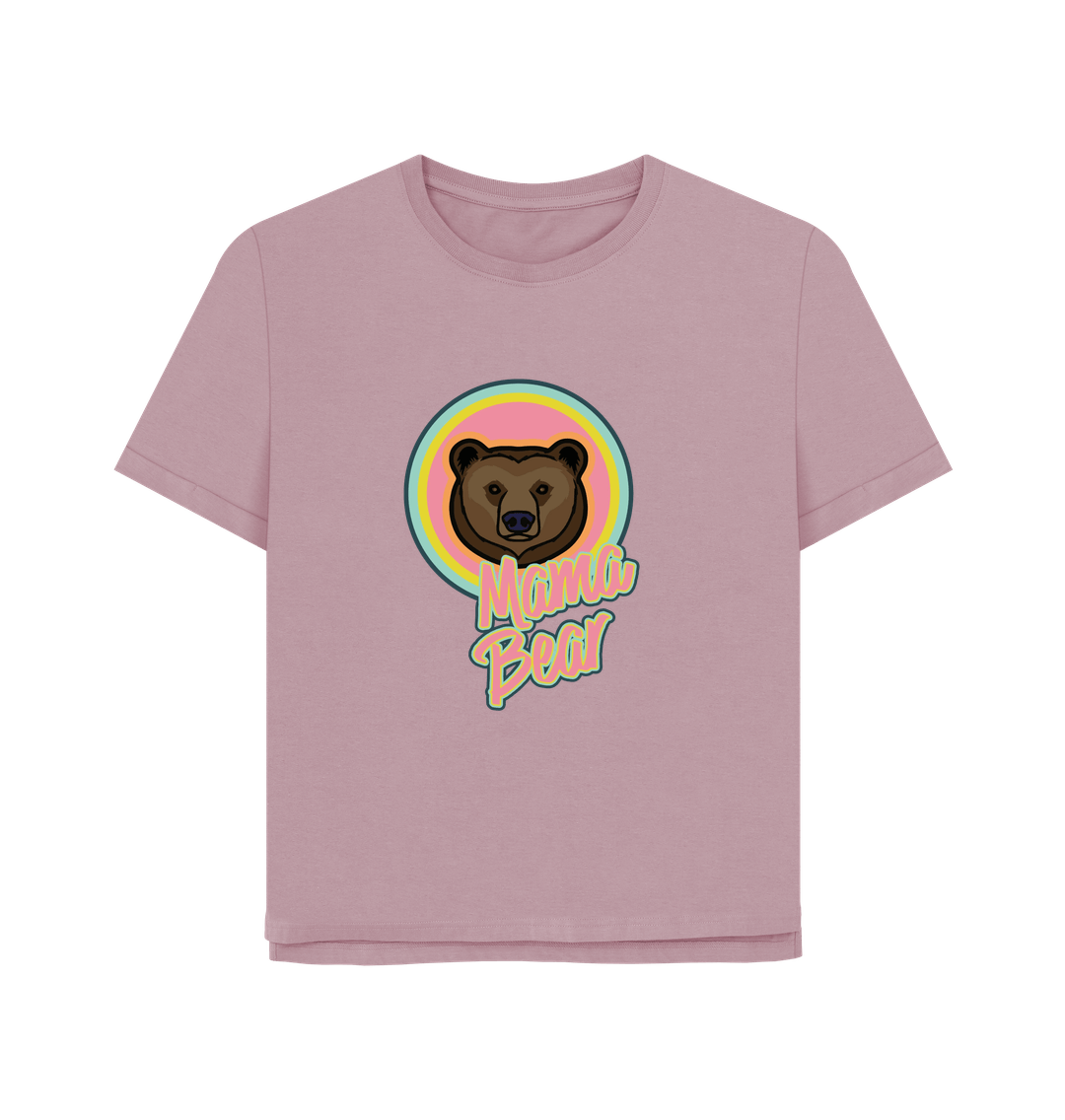 Mauve Mama Bear Women's Relaxed Fit T-shirt