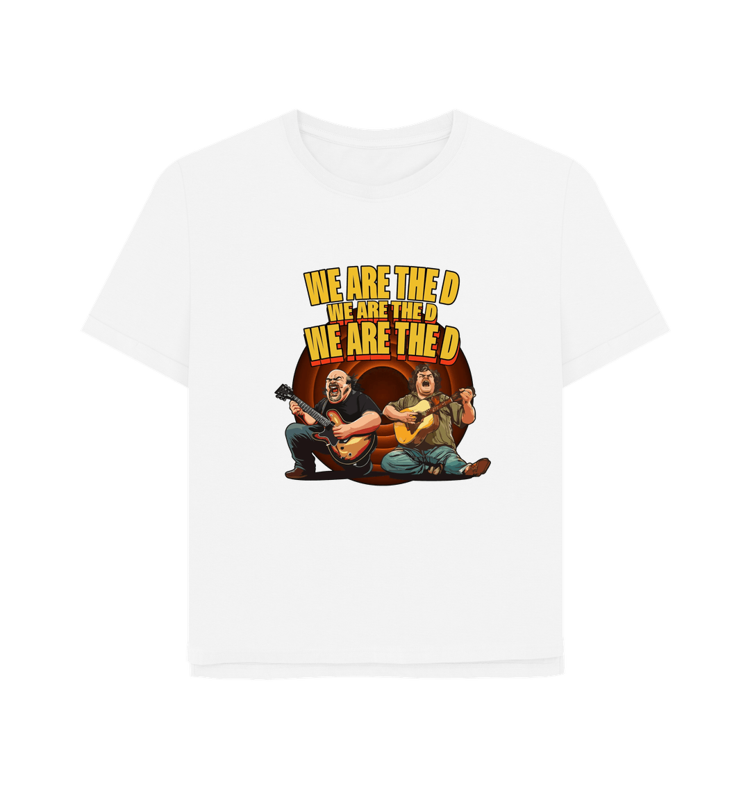 White We Are The D Women's Relaxed Fit T-shirt