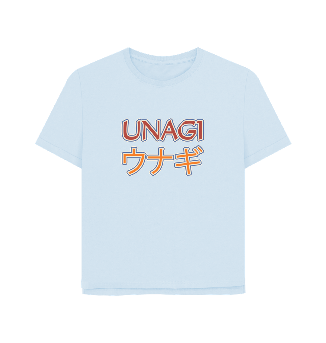 Sky Blue Unagi Women's Relaxed Fit T-shirt
