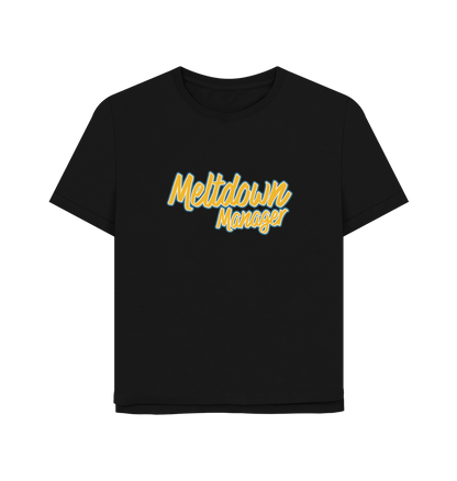 Black Meltdown Manager Women's Relaxed Fit T-shirt