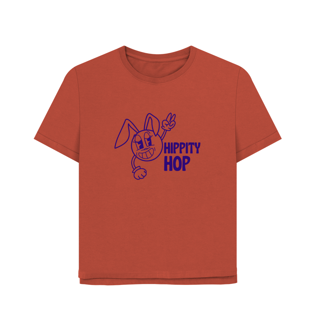 Rust Hippety Hop Women's Relaxed Fit T-shirt