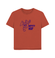 Rust Hippety Hop Women's Relaxed Fit T-shirt