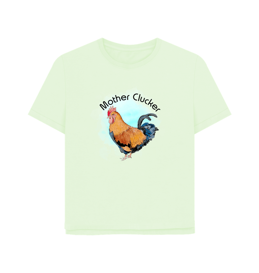 Pastel Green Mother Clucker Women's Relaxed Fit T-shirt