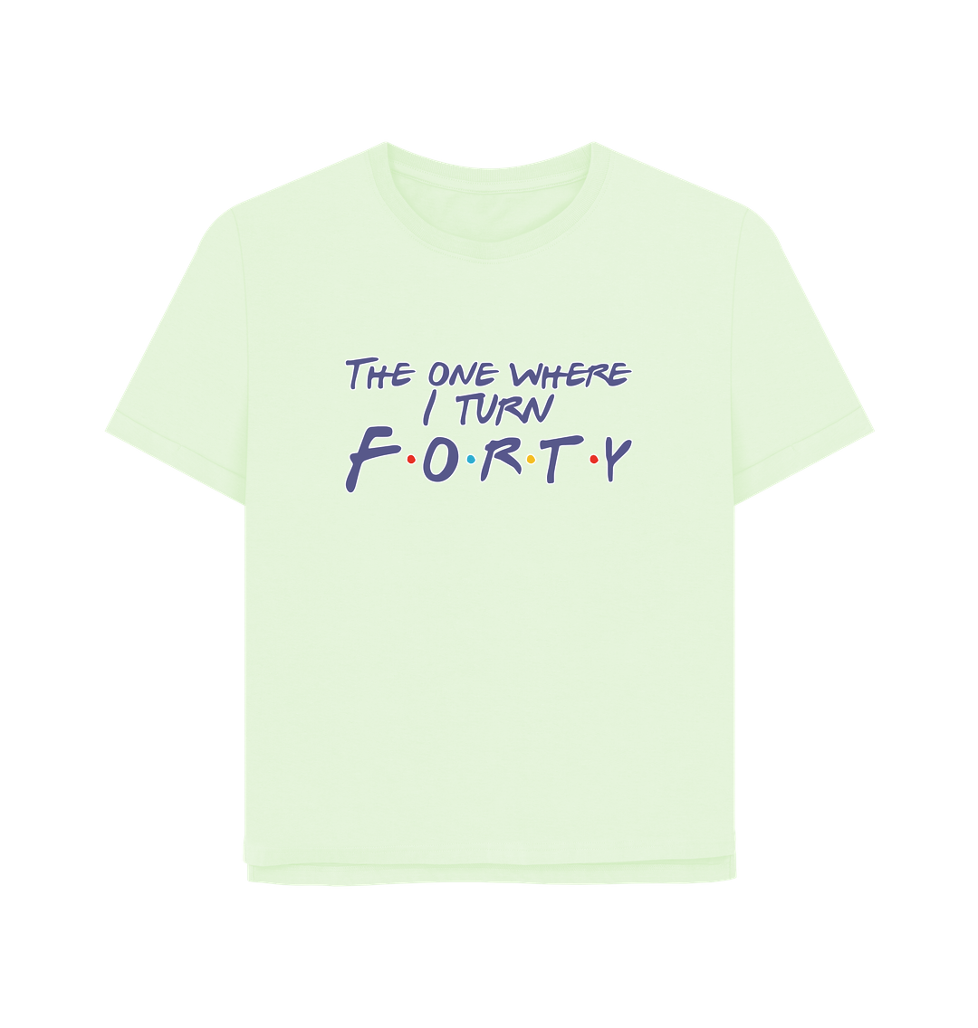 Pastel Green Turn Forty Women's Relaxed Fit T-shirt